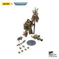 【MT】JOYTOY Warhammer 40K Death Guard Plague Marine Icon Bearer with Boltgun and Plague Knife 1/18 Action Figure Model