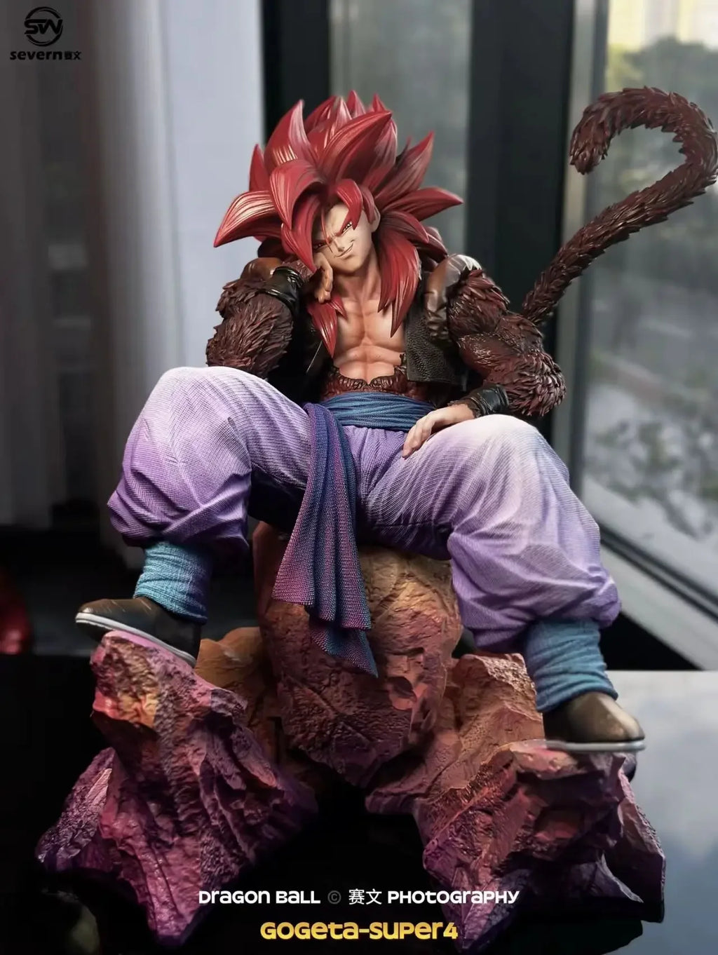JG Studio Dragon Ball Gogeta Anime Figures 25cm SSJ4 Gogeta Figurine PVC Statue Desktop Ornament Collection Model Toys Gifts New