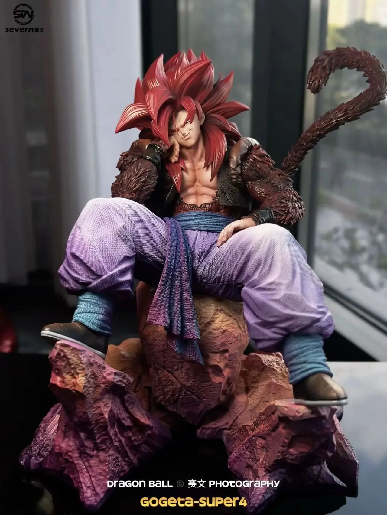 JG Studio Dragon Ball Gogeta Anime Figures 25cm SSJ4 Gogeta Figurine PVC Statue Desktop Ornament Collection Model Toys Gifts New