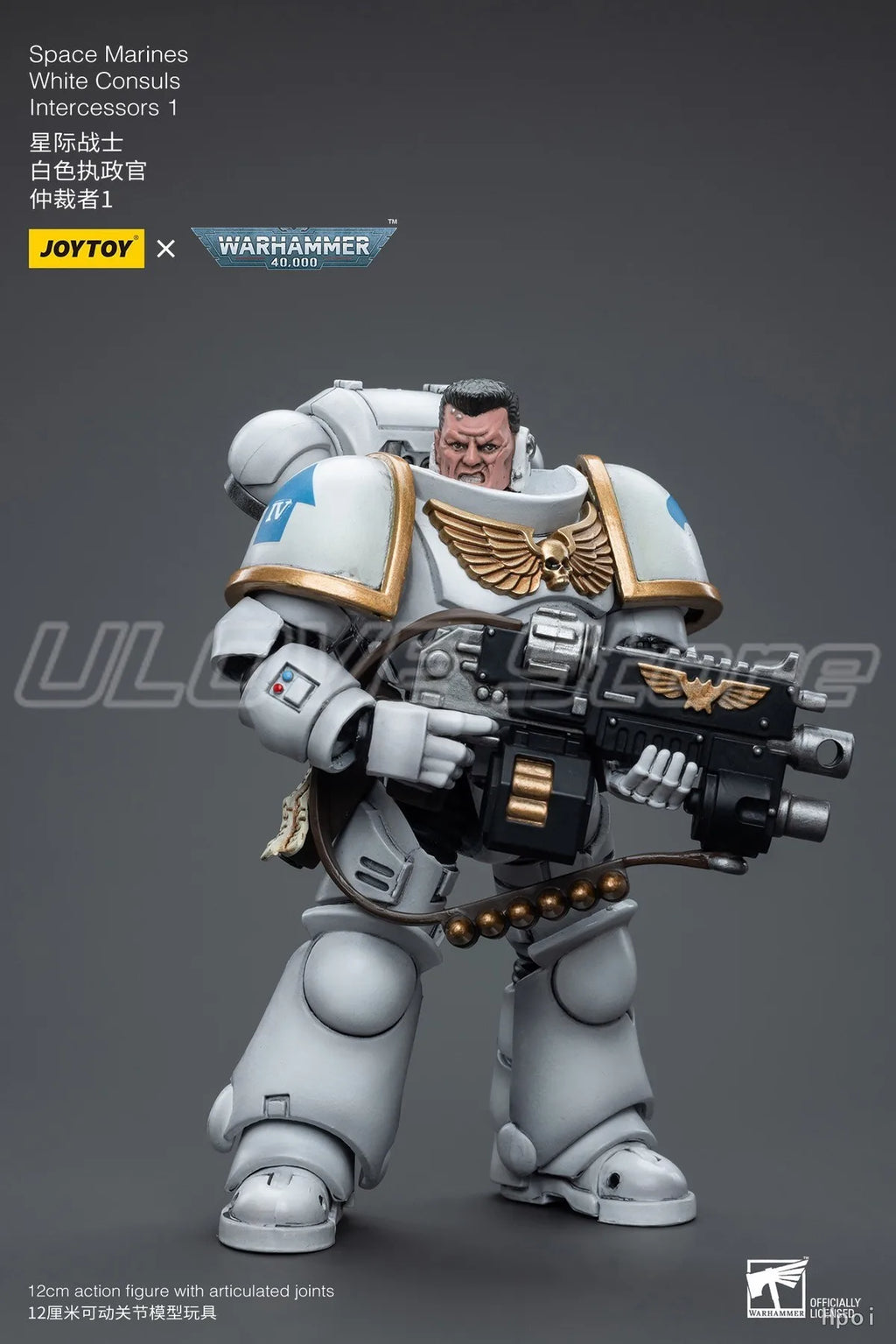 In Stock Original JOYTOY Warhammer 40K Space MarinesWhite ConsulsIntercessors 1 1/18 Action Figures Gifts Toys Models