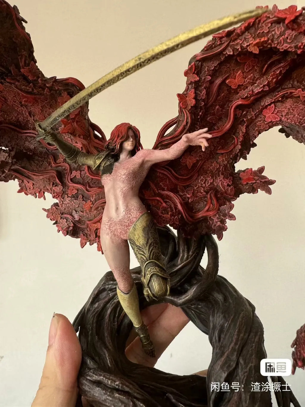 Valkyrie, Goddess of Rot, Malenia 3D - Printed Resin - Painted Finished Collectible Model Toy