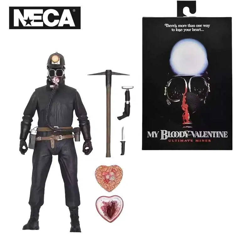 NECA 56085 My Bloody Valentine Ultimate Miner 7" Action Figures Original Model Anime Doll Statue Figura Collection 18 cm Toys