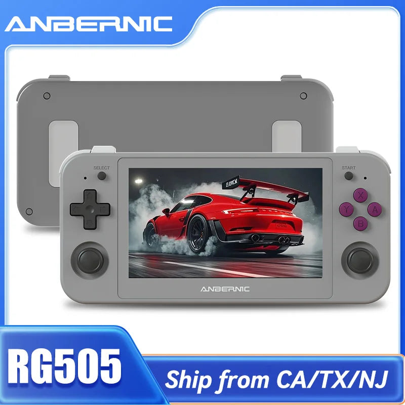 ANBERNIC RG505 Handheld Game Console Android 12 System Unisoc Tiger T618 4.95-INCH OLED With Hall Joyctick OTA Update Gift