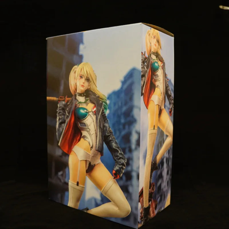 New Fanart 1/6 Harly Quinn Cos Asuka Anime Figure Slap Clown Girl Asuka Gk Statue Handmade Model Toy Gift