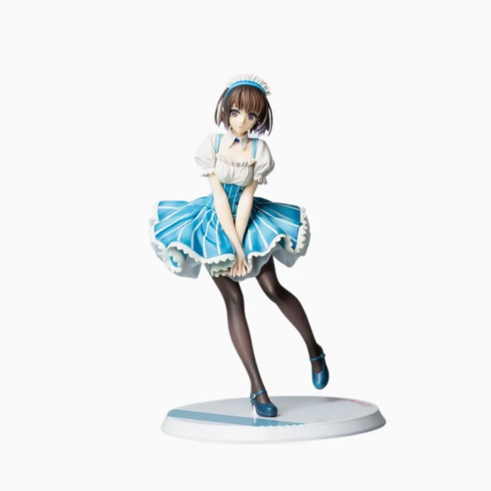 24CM Saekano How to Raise a Boring Girlfriend Anime Figure Maid Megumi Kato PVC Action Figure Model Statue Model Collection Toys