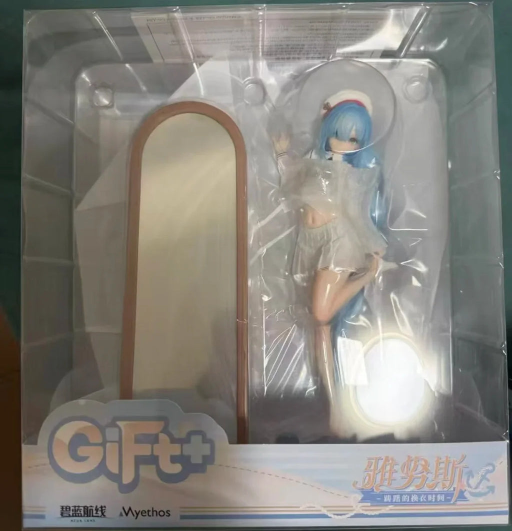 '-In Stock Original Myethos Gift+ Azur Lane Janus Hesitant Time To Change Clothes 15cm Anime Figures Ornaments Toys