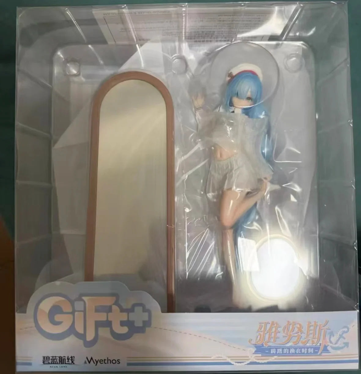 '-In Stock Original Myethos Gift+ Azur Lane Janus Hesitant Time To Change Clothes 15cm Anime Figures Ornaments Toys