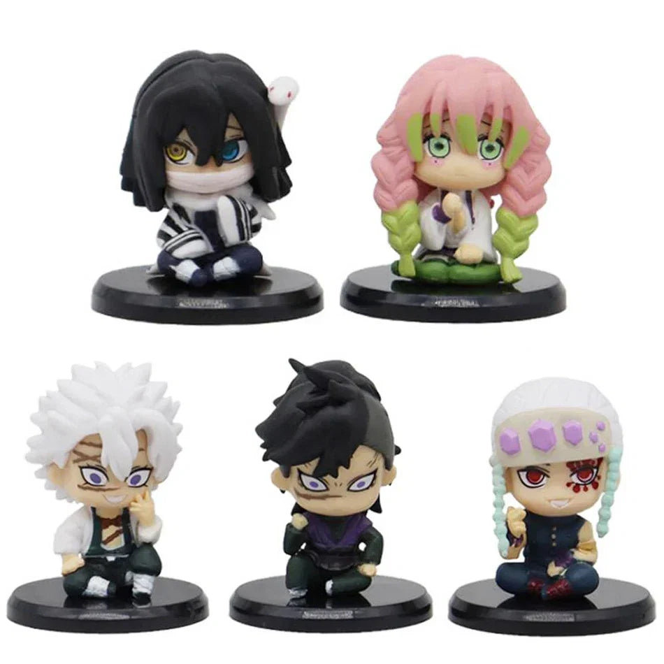 Anime Demon Slayer Kimetsu no Yaiba Figure 15cm Nezuko Tanjirou Mitsuri Shinobu Zenitsu Kyoujurou Action Figural Model Toy Gifts