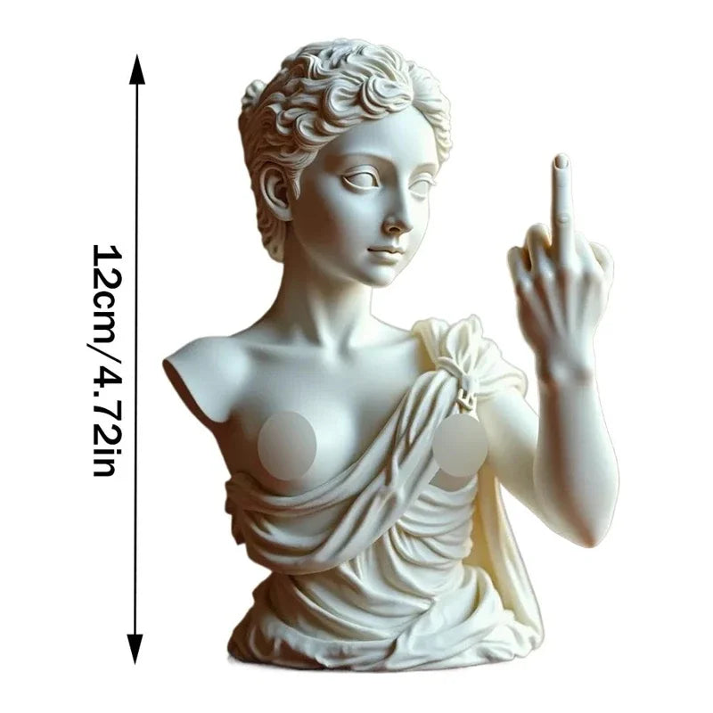 Venus With Attitude Statue Of Vienna Goddess 3d Resin Craft Ornaments  Mini Figurine Plaster Statue  Bust Portraits Home Decor