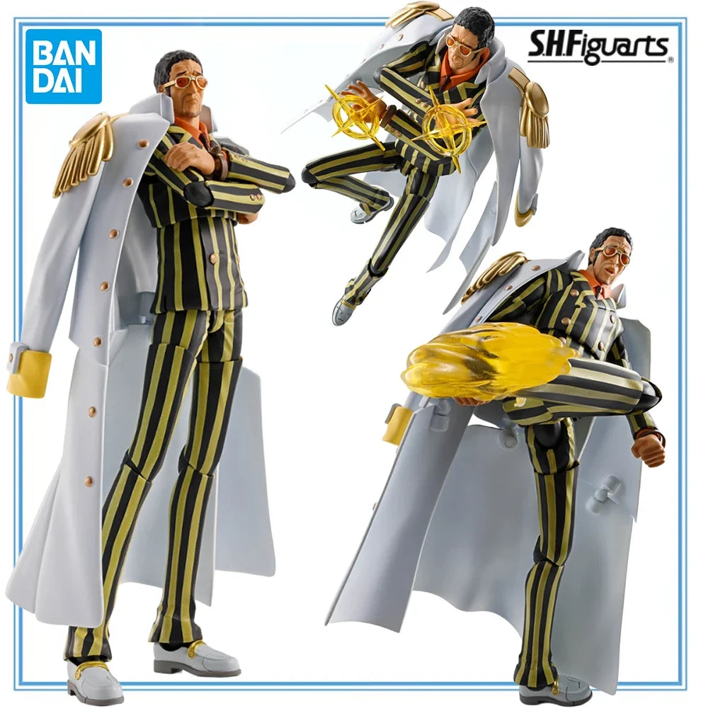100% Original Bandai Spirits S.H.Figuarts One Piece Kizaru Future Island Egghead Action Figure Collection Series Anime Figure