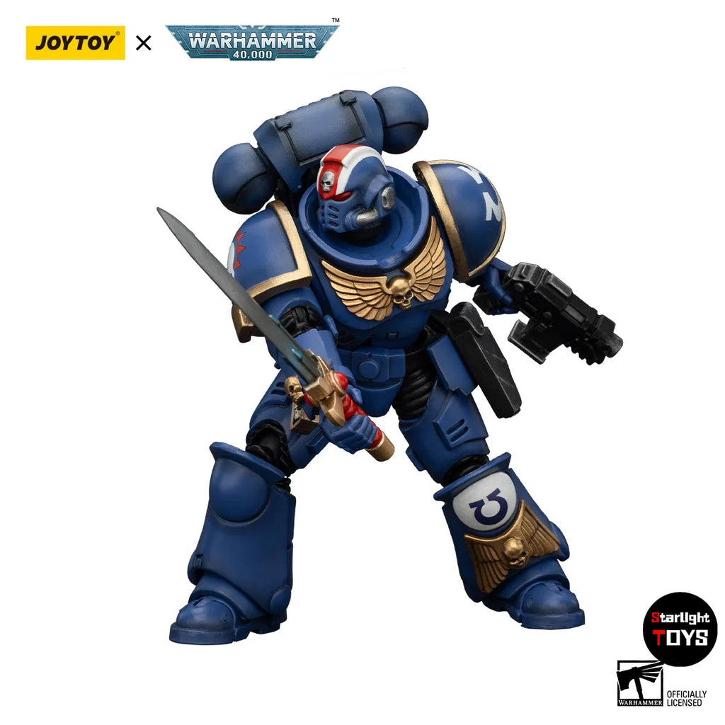 JOYTOY 1/18 Action Figure Warhammer 40K Ultramarines Heroes of The Chapter  Model Toy Gifts