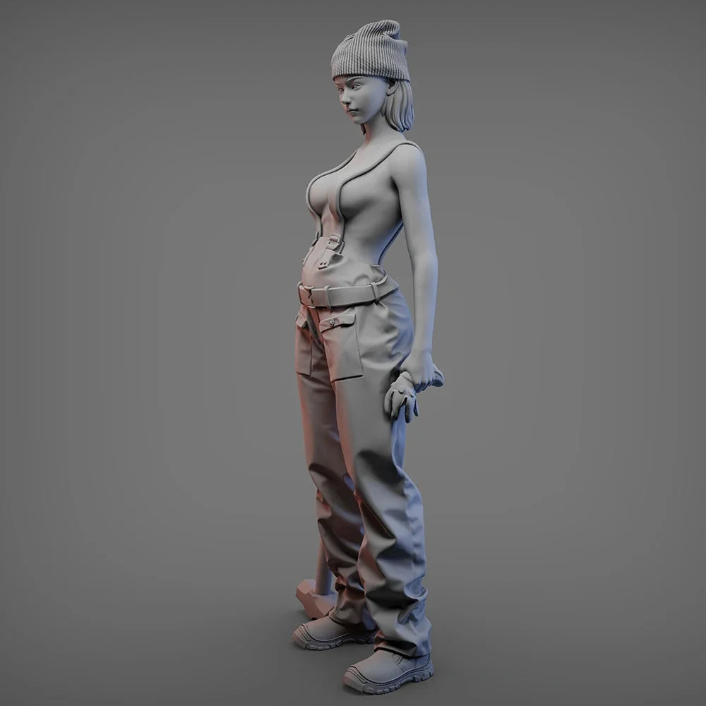 OceanCosmos miniatures, Original, EDGE GIRL, Sexy Girl, Resin unpainted Model kit figure GK