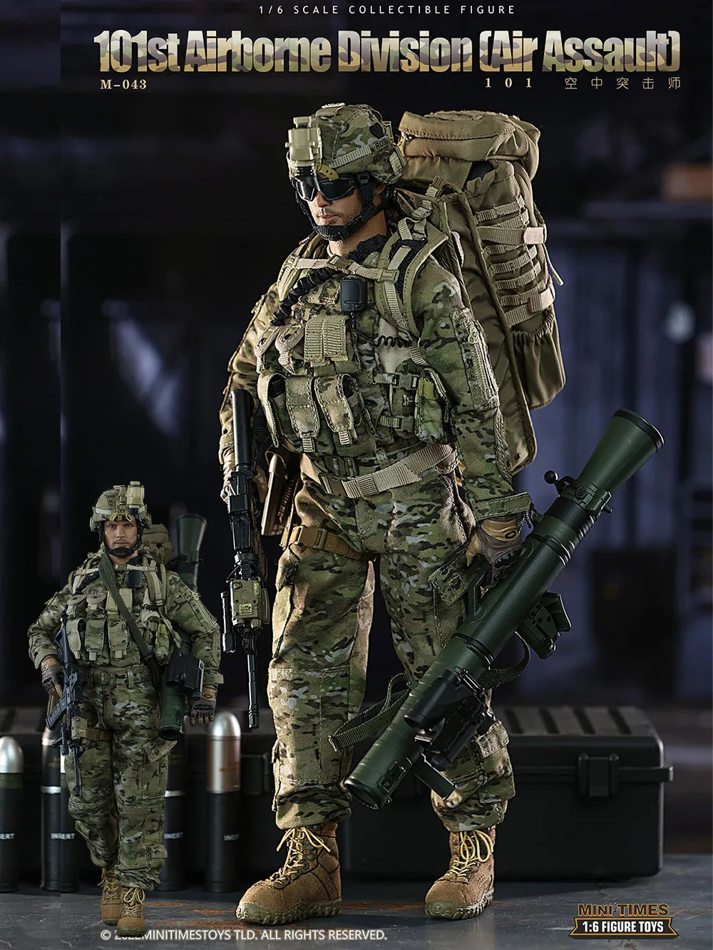 ViiKONDO M043 Minitimes 1/6 Actionfigur US-Armee Männer 101. Airborne Division Air Assault 12'' Spielzeugsoldaten Modell Komplettsammlung