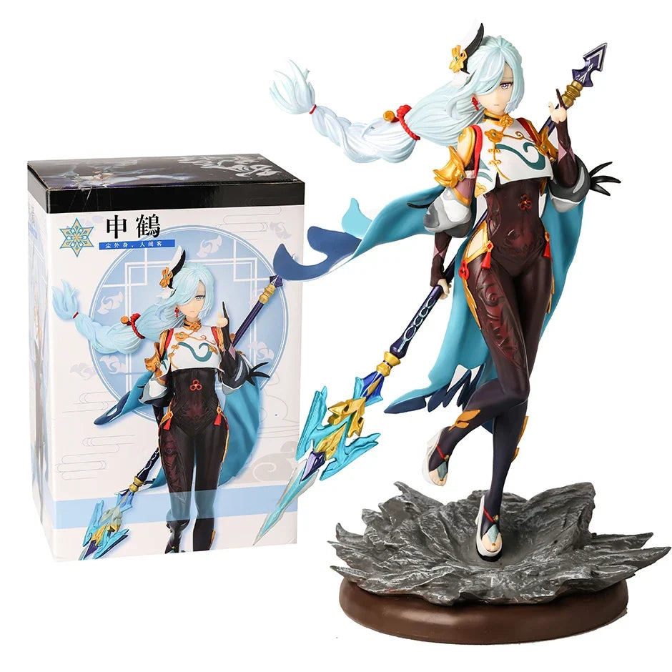 Hot Game Genshin Impact Shenhe Anime Figure Excellent Model Toy Gift Collectibles Statue Decorations