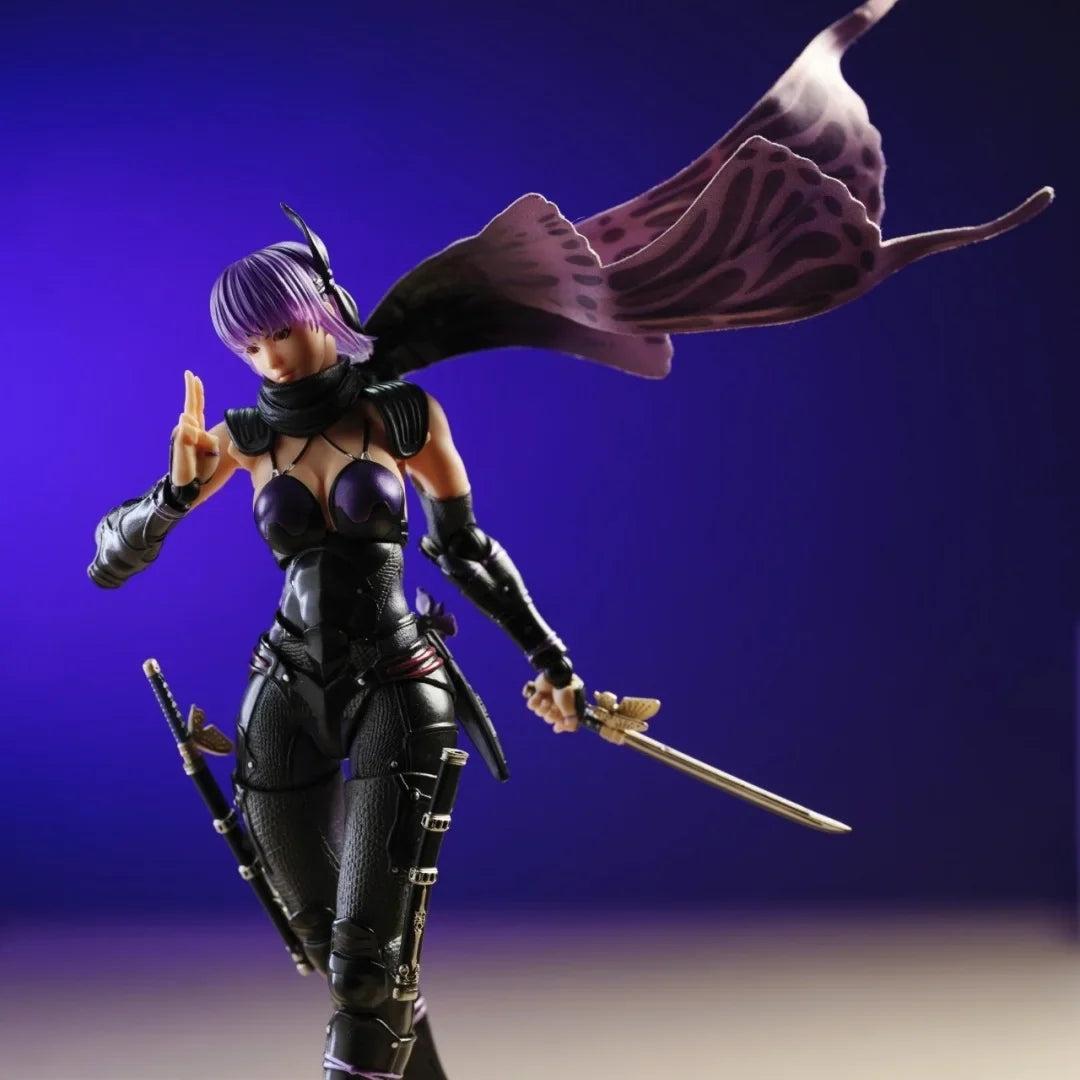 NINJA GAIDEN Shf Anime Handmade clothes Ayane Piling is installed on the cloak Built In Iron Wire Is Suitable for 1/12 Toy