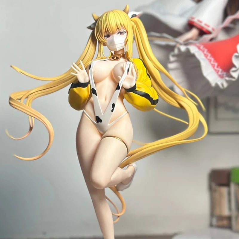 Echte Ensoutoys Original Lily Lily Milchkuh Version 24 cm PVC 1/7 Figuren Kuh-Kleidung Modelle Spielzeug Sammlerstücke Geschenke