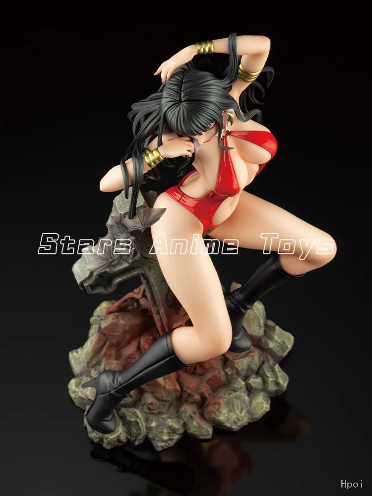 Original Kotobukiya BISHOUJO STATUE HORROR Beautiful Girl Vampirella 1/7 Dolls Animation Figures Models Collection