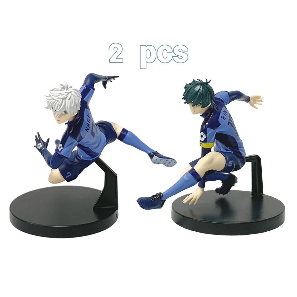 13CM Anime Figure BLUE LOCK Nagi Seishiro Rin Itoshi Action Figures Collection Model Figurine Doll Ornament Children Toy Gift