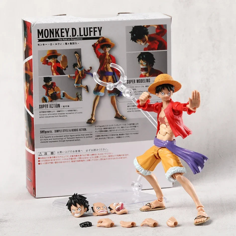 Luffy Invasion of Onigashima Anime Action Figure Toy Collection Figurine Doll