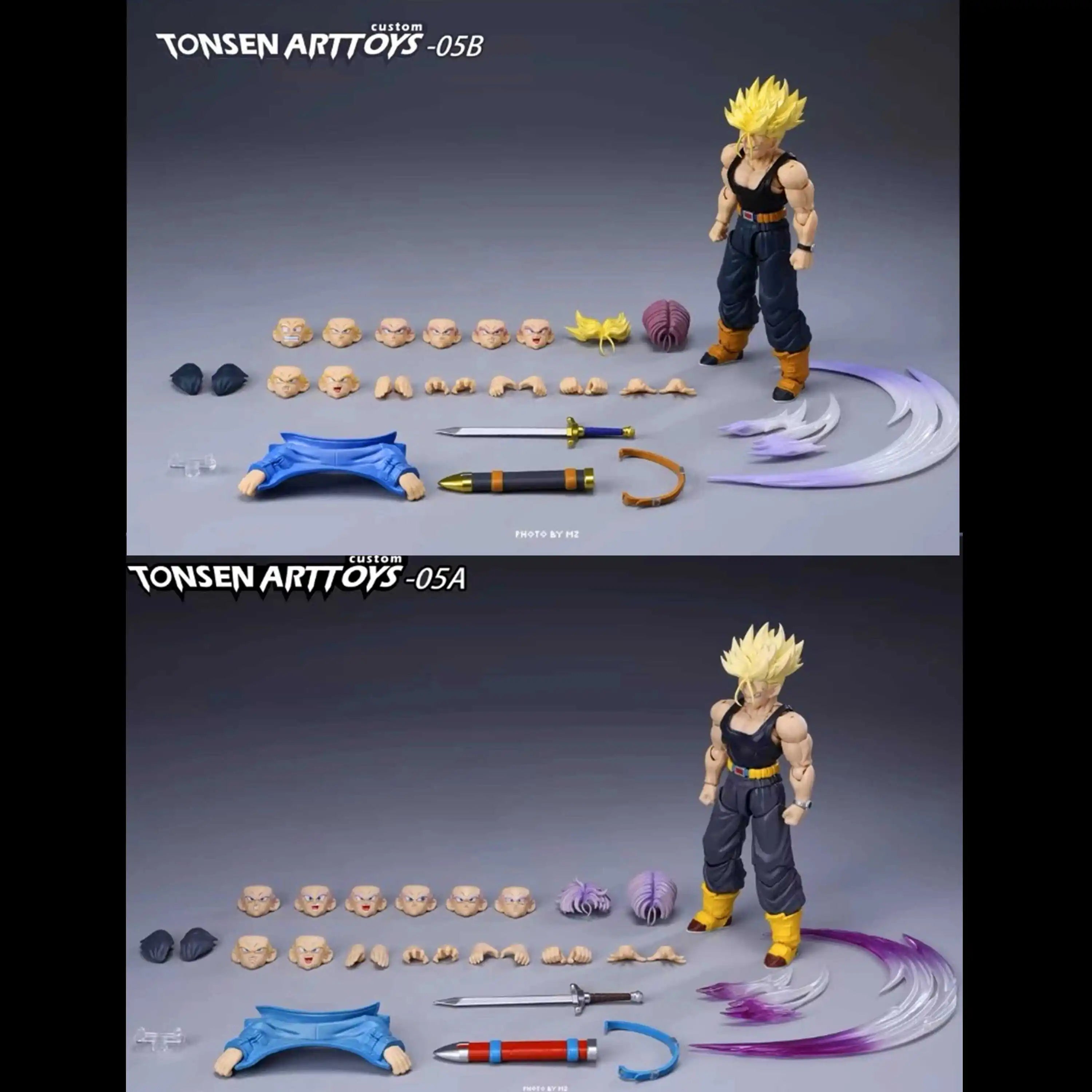 In Stock Tonsenarttoys Tonsen Arttoys Kamione Super Saiyan SSJ SSJ2 Trunks 05a 05b Dragon Ball Z Action Figures Model Toys Gifts