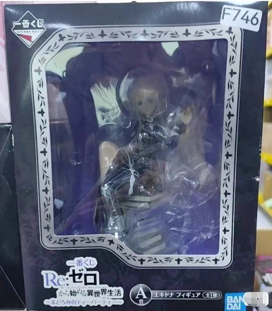 BANDAI Original Ichiban Kuji Re:Life in A Different World From Zero Emilia Rem Echidna  Action Figures Model Desktop Decoration