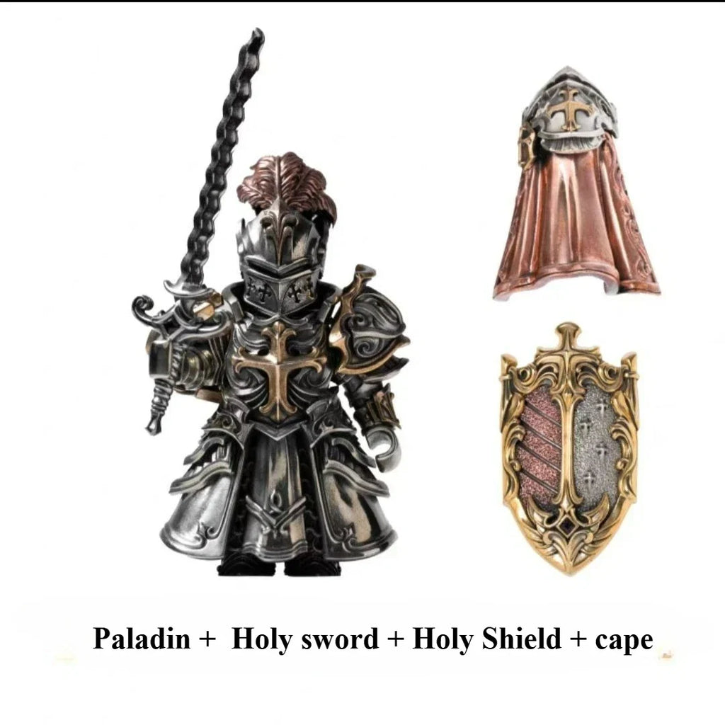 Paladin Magnetic Detachable Metal Figurine Desktop Decoration Copper Pendant Handle Figurine small gifts and souvenirs