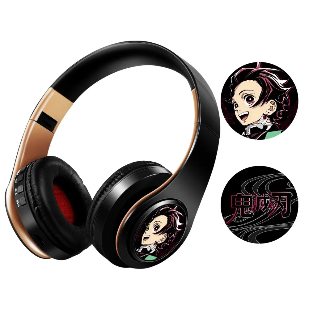 Miku Nakano Sanjiu Cosplay Bluetooth Headset 5.0 Over-ear Stereo Anime Headphones  for Mobile Phone