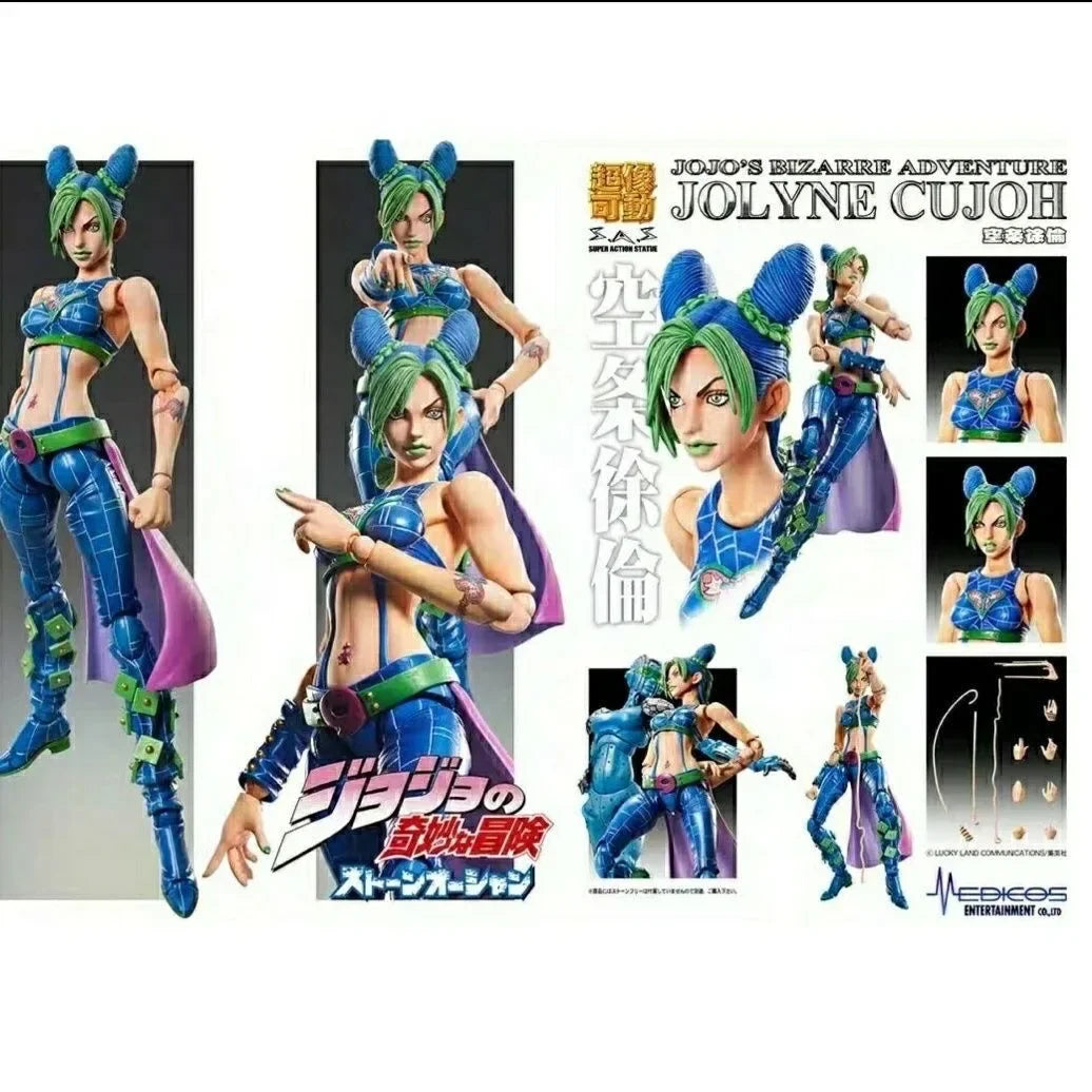 15cm Anime jojo bizarre adventure Kujo Jotaro Dio Brando Diavolo Bruno Bucciarati Leone Abbacchio Jolyne Cujoh Action Figure