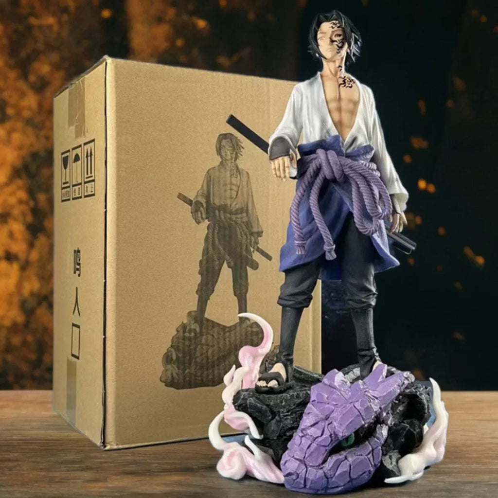 27.5cm Naruto Anime Figure Uzumaki Naruto Uchiha Sasuke Action Figurine Pvc Model Statue Doll Collection Decoration Toy Kid