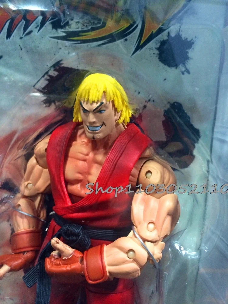 NECA Ken Ryu Figure Chun Li Hoshi Akuma Chunli Gouki Guile Action Figure Toy Doll Gift Movable Decoration Birthday Gifts