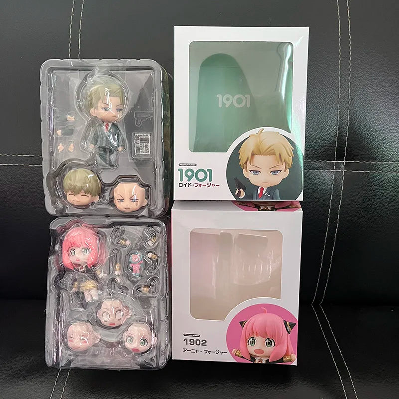 Anime Spy Family 1901 Loid Forger 1902 Anya 1903 Yor Action Figure Q Version Movable Kawaii Model Doll Birthday Toys