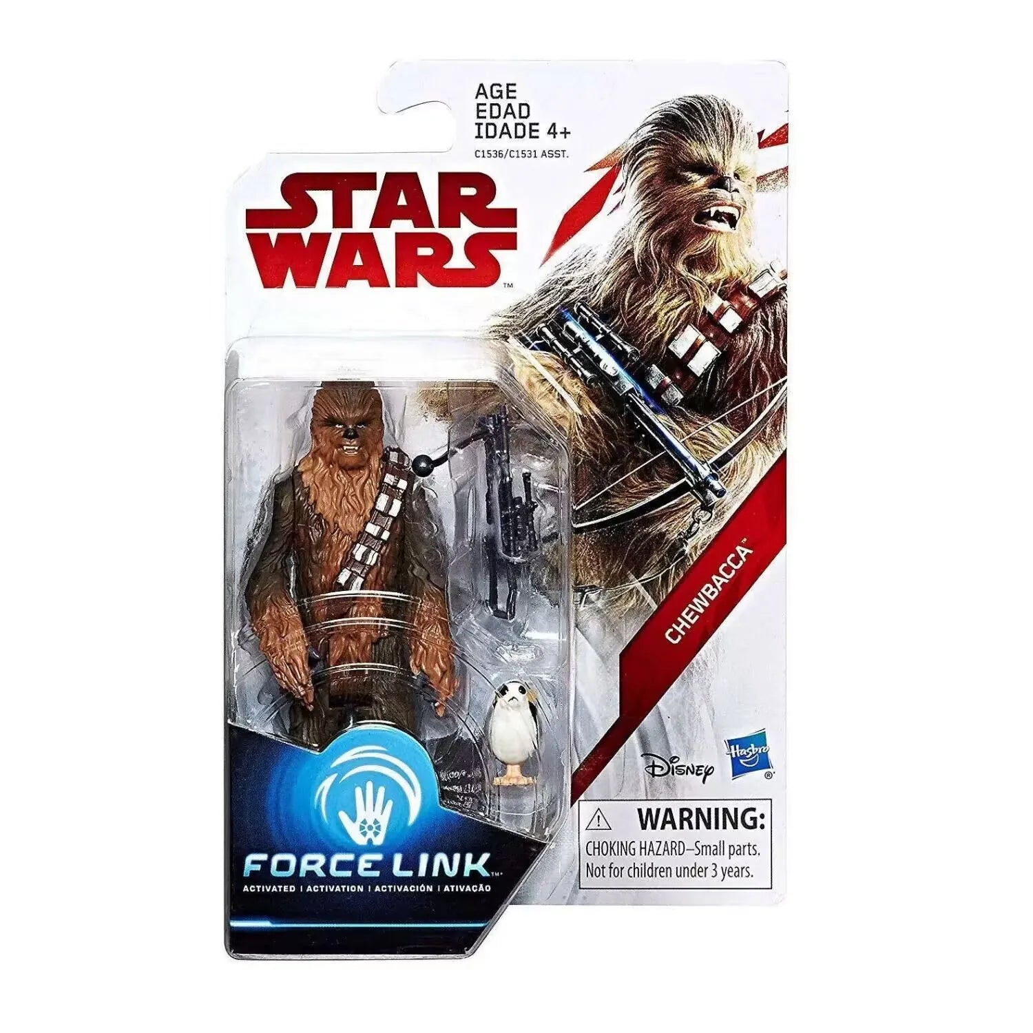 Star Wars Force Link Obi-Wan Master Yoda Chewbacca Cai Threnalli Luke Rey Rose First Order Tooper 3.75" Boxed Action Figure