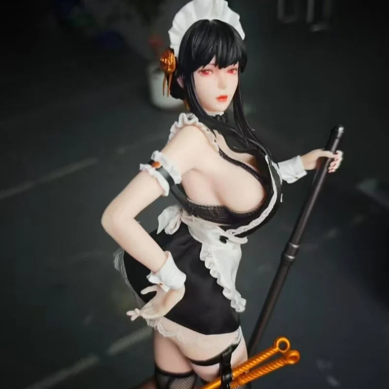 In Stock 36cm Yor Forger Figures Spy×Family Anime Figures Sexy Maid Statue Collection Model Doll Desk Ornament Boys Gift Toys