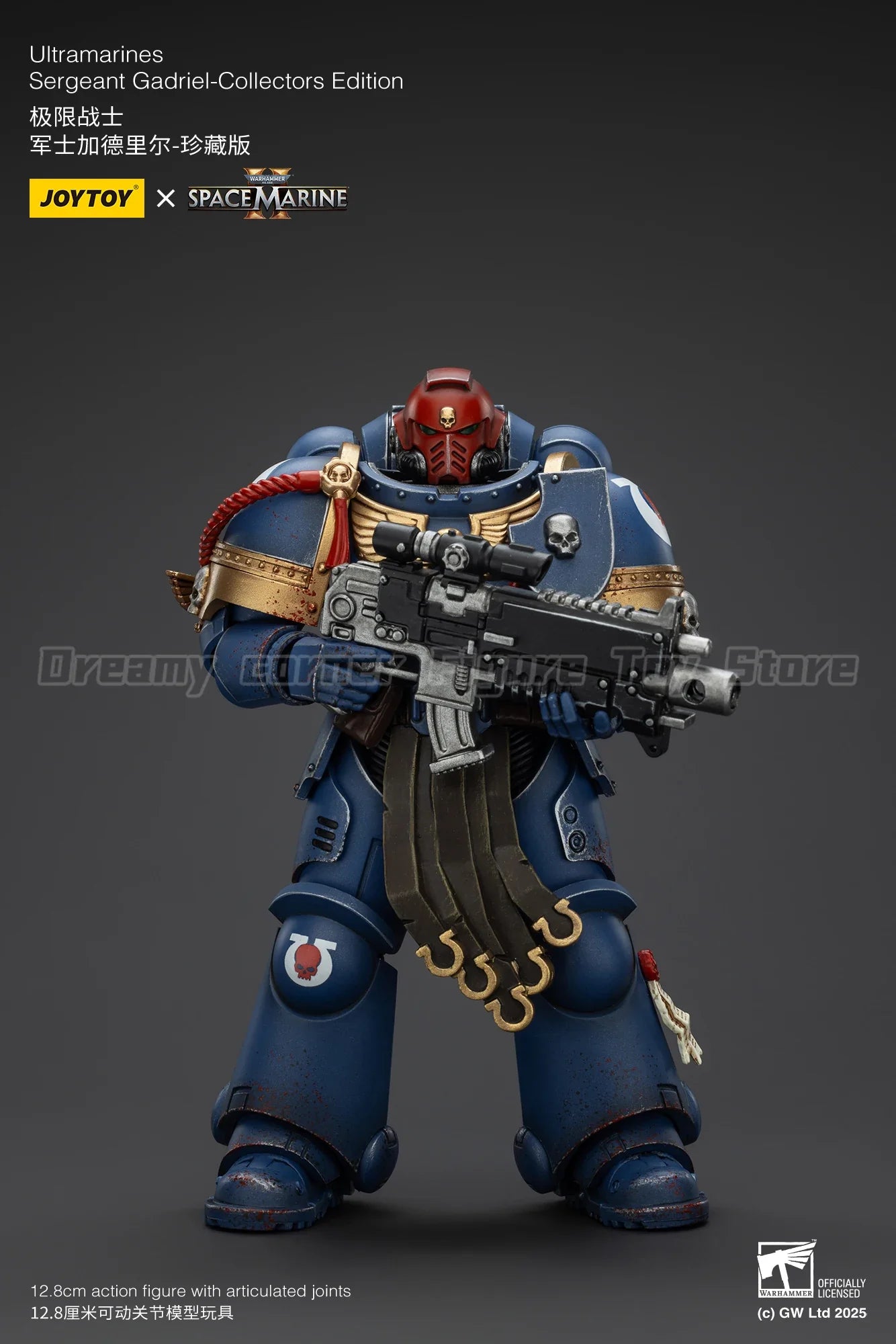 【In Stock】JOYTOY Warhammer 40K Ultramarines Titus Sergeant Gadriel Brother Chairon 3PCS Collectors Edition 1/18 Action Figures