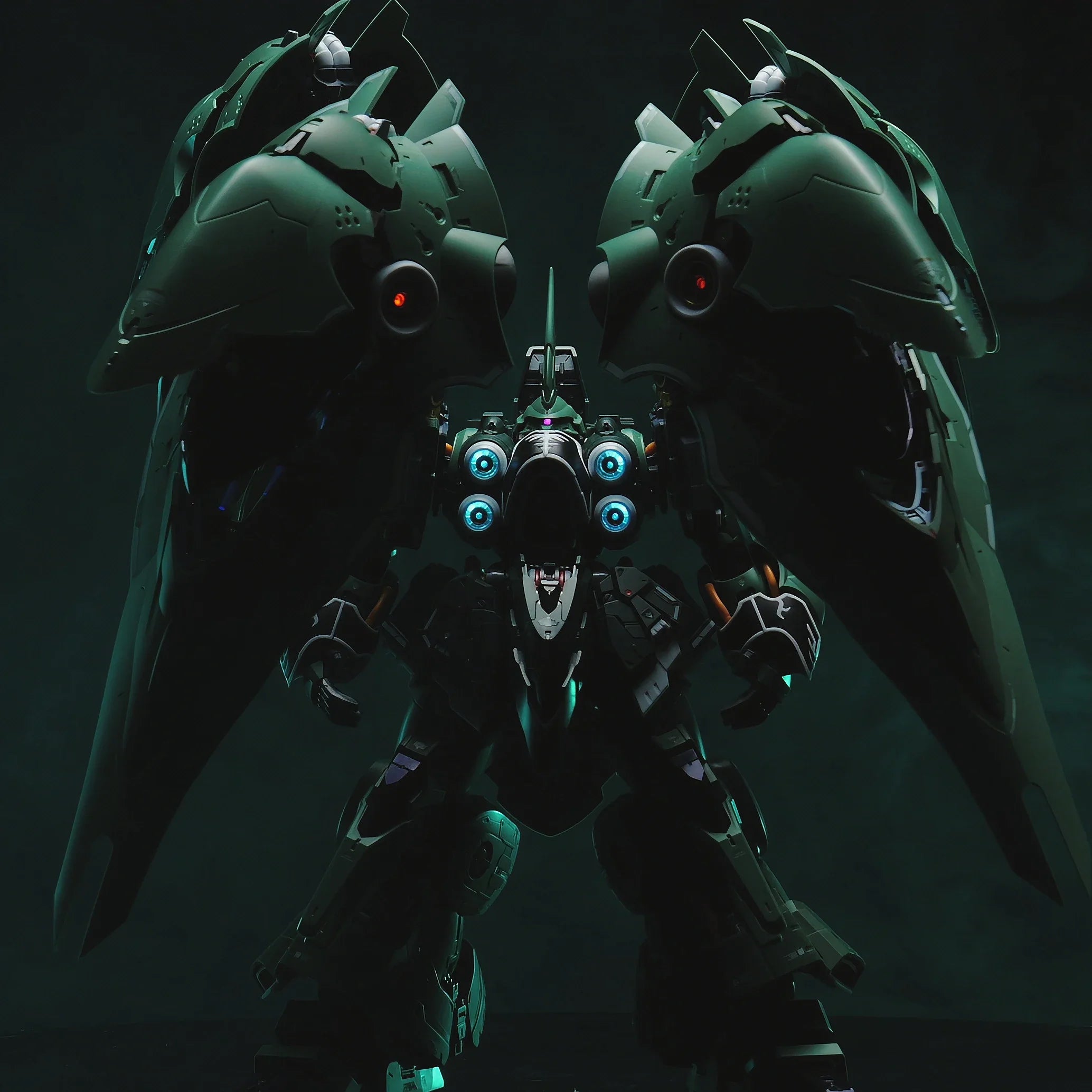 In Stock AXIS MODEL WORKS OSIRIS AERIAL DOMINATOR 1/100 Assembling Movability Model Toys Mecha NZ-666 Kshatriya LED LIGHTING KIT