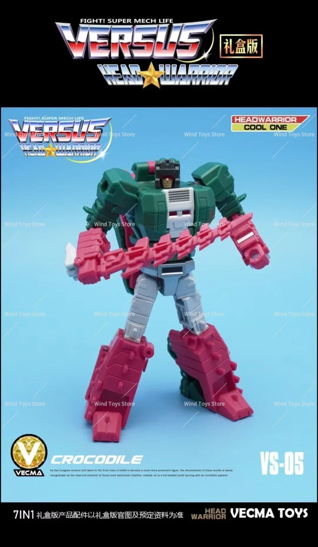 In Stock Transformation Toys MFT Head Werrior Headmasters 7 Units/set Action Figure Toy Gift Collection