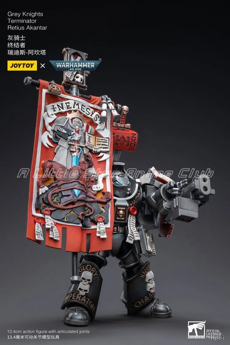 In Stock Original JOYTOY 1/18 Action Fiqure Warhammer 40000 Grey Knights Terminator Retius Akantar Model Toy