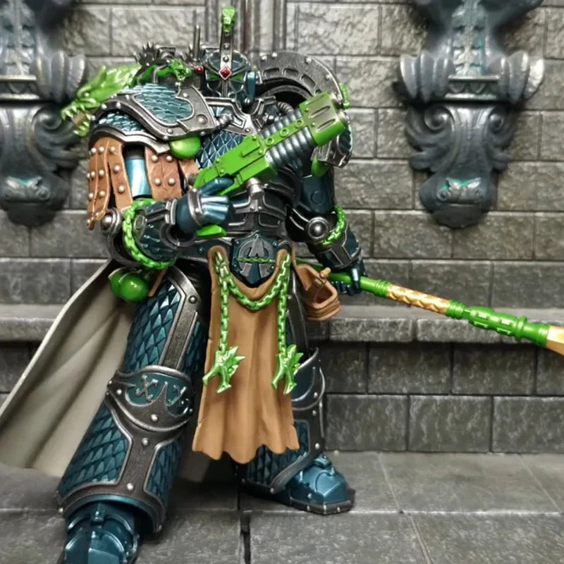 JOYTOY Warhammer 40K Alpha Legion Alpharius Alpharius 1/18 Actionfigur Primarch der XX. Legion Anime-Figuren Spielzeugmodell