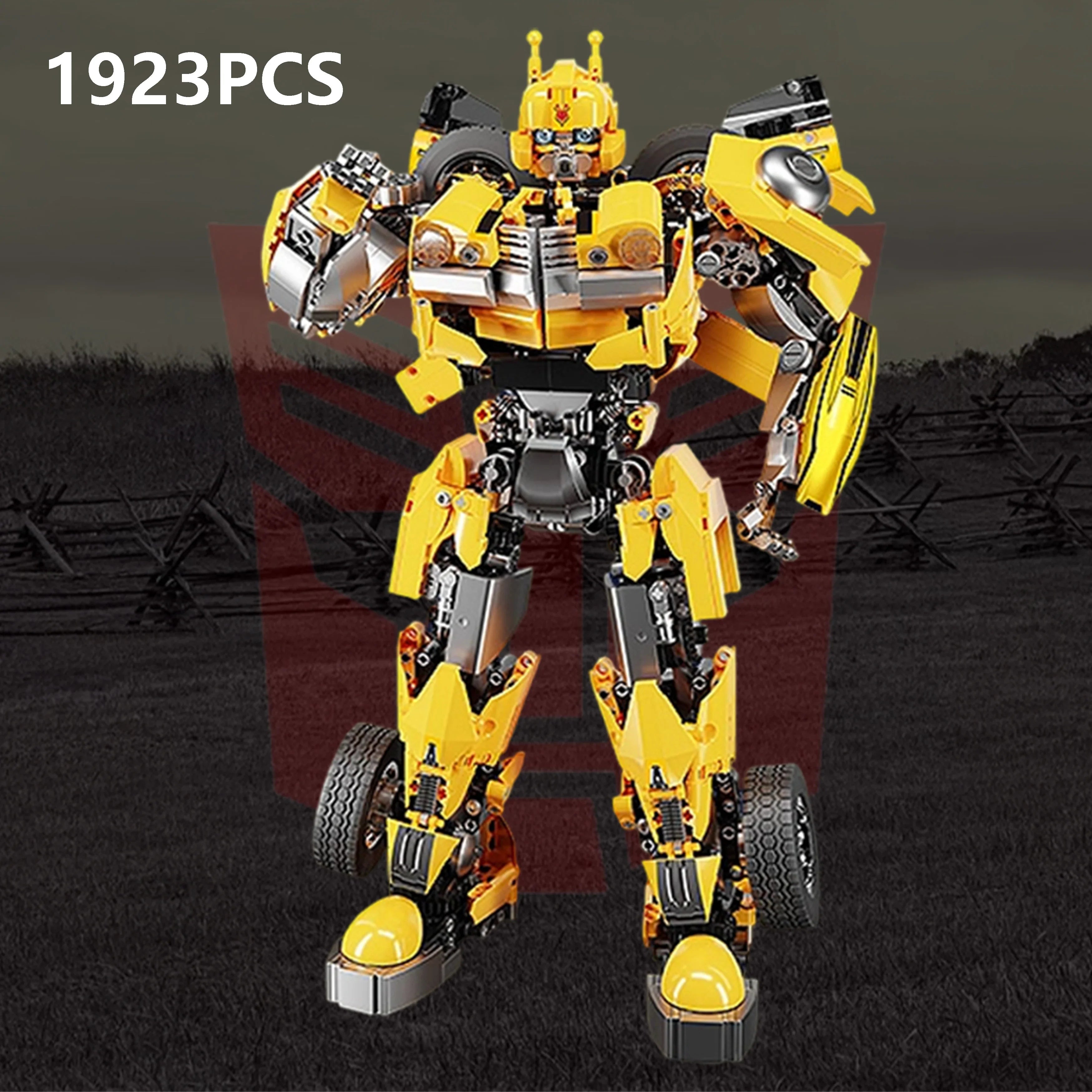 1923PCS B-127 Robot Action Figure Building Block Model Kit Classic Sci-Fi Character DIY Assembly Toy, Creative Gift for Kids