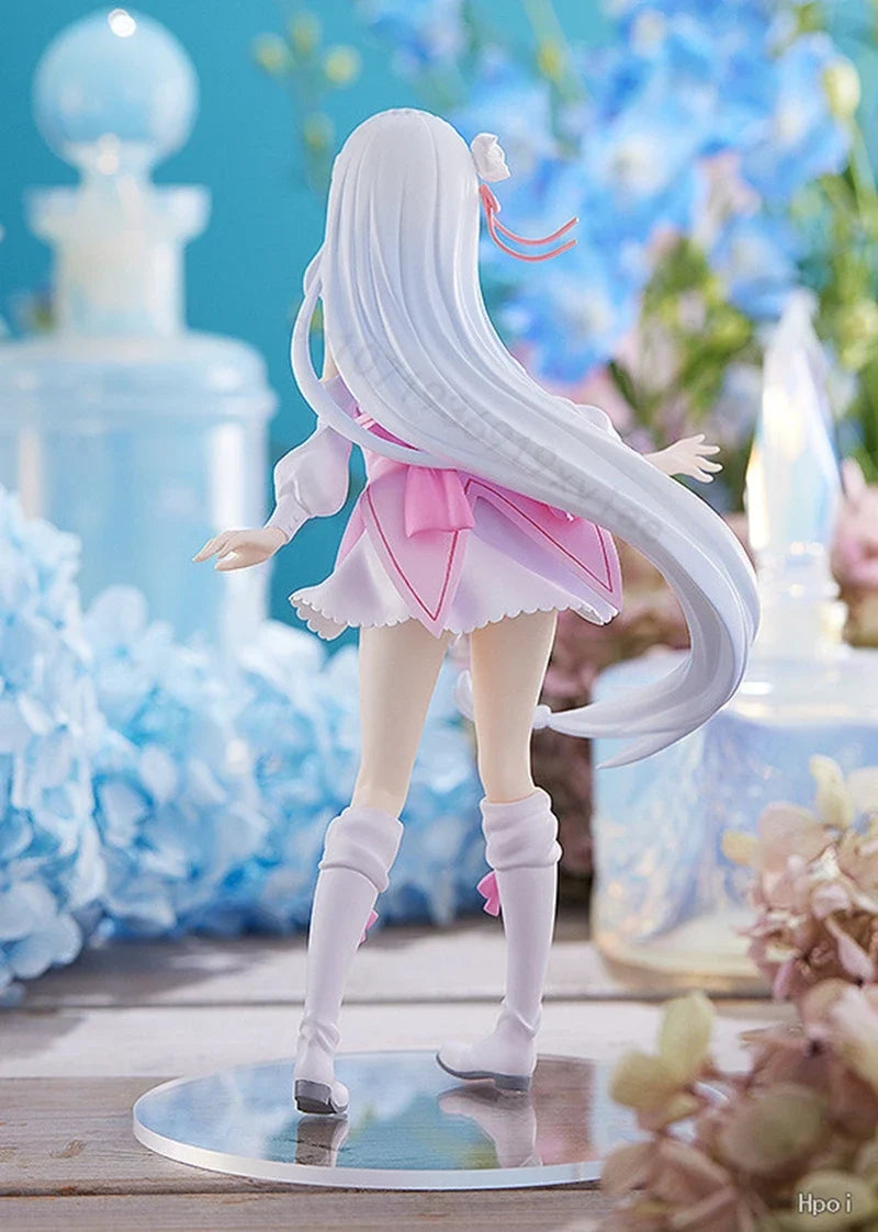 17cm Re: Zero Starting Life in Another World Anime Figure Emilia Action Figures Kawaii Memory Snow Emilia Collection Model Toys