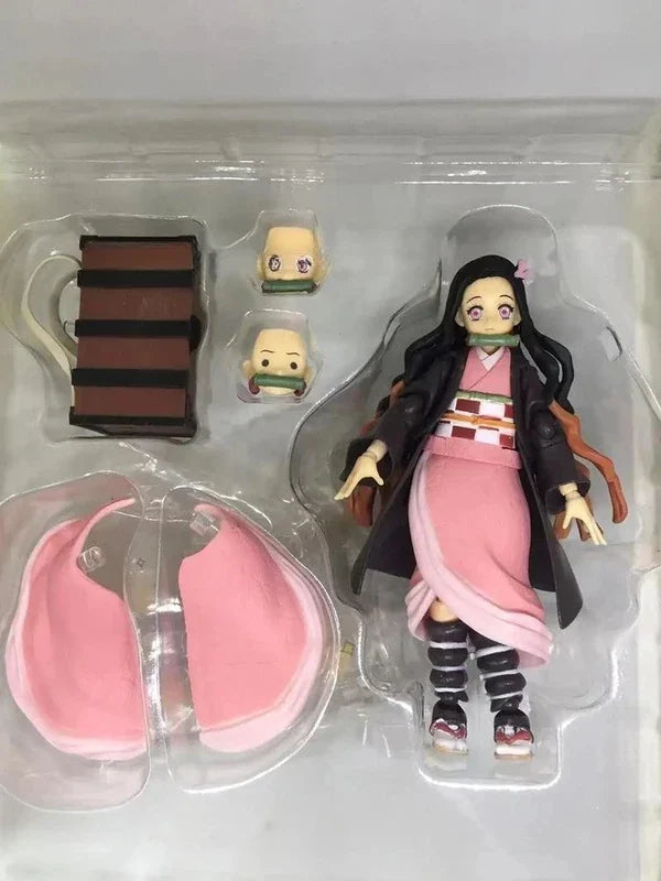Demon Slayer Figures: Kyojuro Rengoku 553, Tanjiro Kamado 498, Nezuko Kamado 508, Zenitsu Agatsuma 522 — Anime Models, Desktop