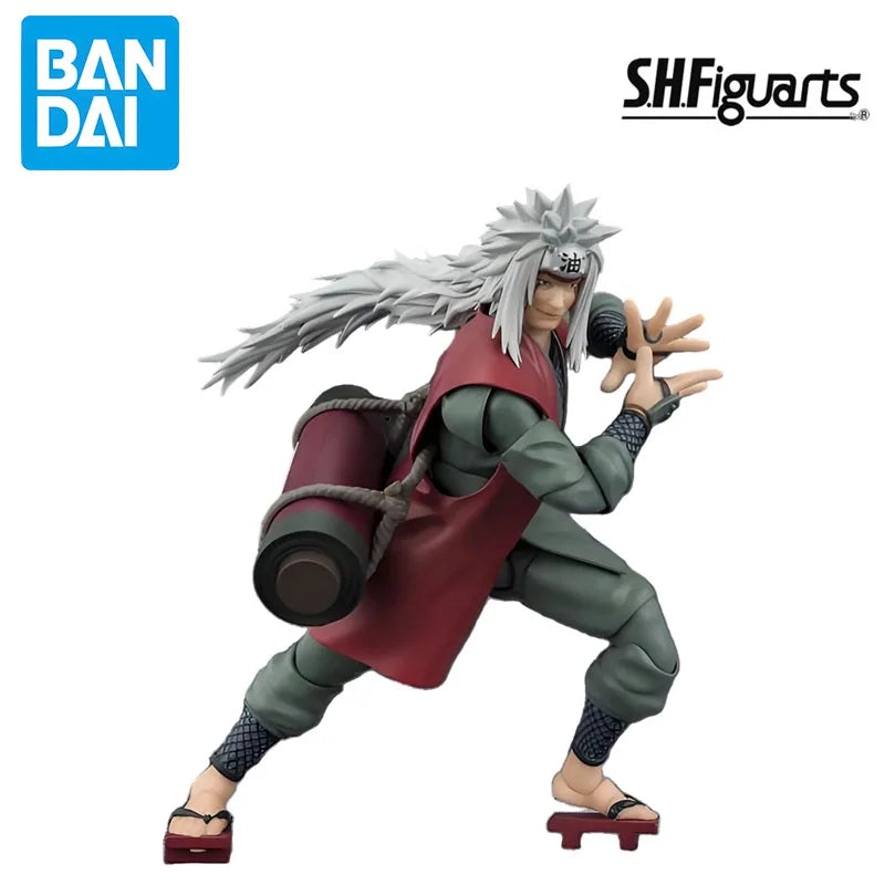 BANDAI Original MODEL KIT GUNDAM SHF JIRAIYA Anime Action Figure Assembly Model Toys Model Gifts for Boys Collectible Ornaments