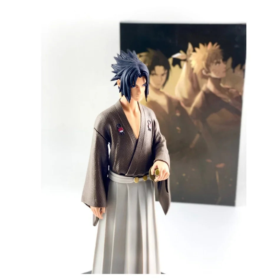 30cm Anime Naruto NARUTO Anime Figure Uchiha Sasuke kimono series Action Figure Model  Collections childrenToys birthday Gifts