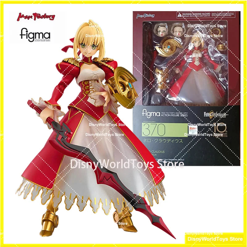 100% Original Figma 370 Fate EXTELLA Nero Claudius In Stock Anime Action Collection Figures Model Toys