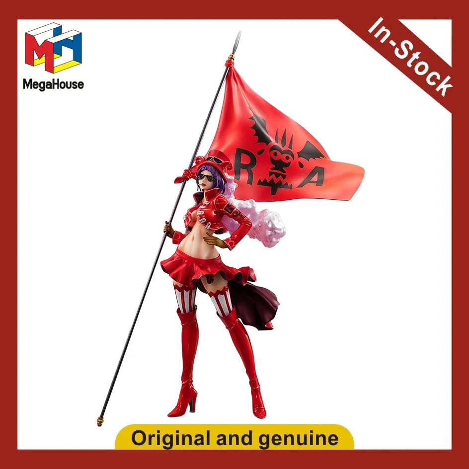 In stock Original MegaHouse POP Revolutionary Army Captain Bello Betty Anime Doll Figure Model Toys Gifts