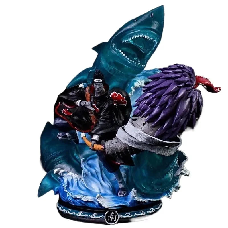 Naruto Anime Hoshigaki Kisame 36cm Pvc Model Figure Akatsuki Organization Desktop Decoration Collectible Statues Gift For Fans