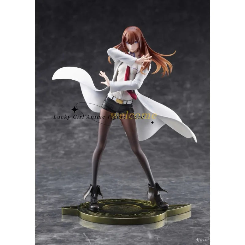 In Stock Original STEINS GATE Chris Makise White Style 1/7 Popular Games Model Figure Ornaments Toys Dolls Gifts for Boys