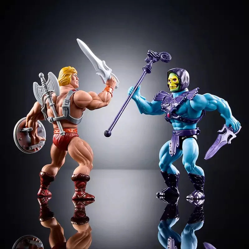 2025 New Mattel Anime Figure Masters Of The Universe 80th Mattel Anniversary Special Set Figure Collection Custom Toy Kid Gifts