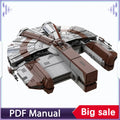 4498PCS Ebon Hawk Dynamic-class freighter KOTOR (Minifig Scale) Building blocks set space war adults moc bricks Christmas gift