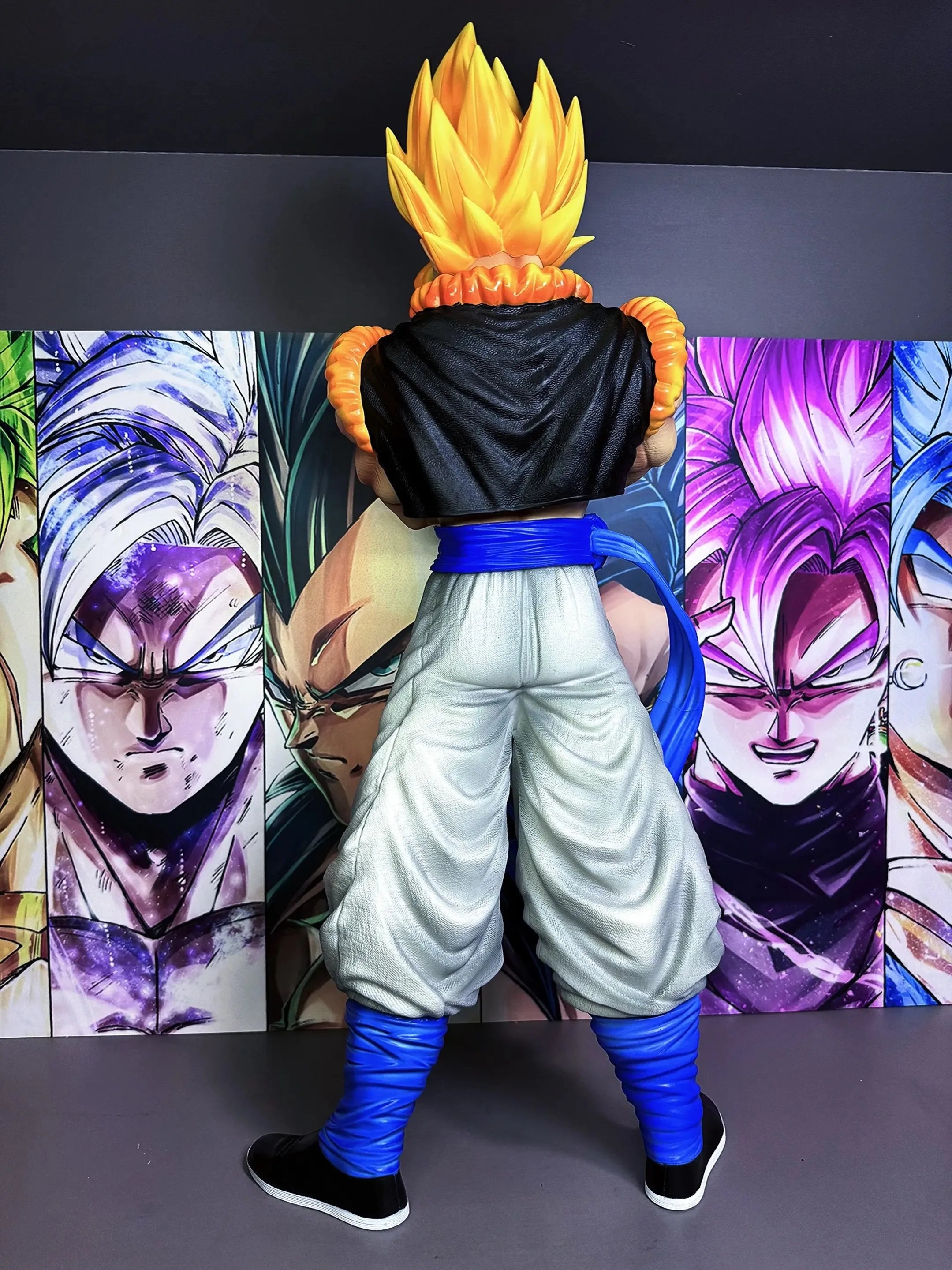 50cm DX JT Dragon Ball Anime Figure Gogeta Broli Super Model Peripheral Action Figure Desktop Decoration Gift Toys Kids